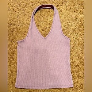Purple halter top